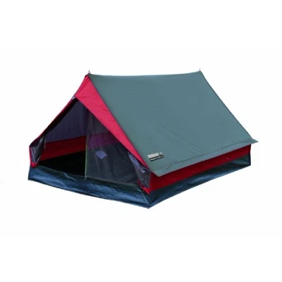 Abbildung von High Peak Hauszelt Minipack, Campingzelt für 2 Personen, Festivalzelt mit Wannenboden, 1500 mm wasserdicht, Ventilationssystem, Moskitoschutz, Leichtgewicht und kleines Packmass
