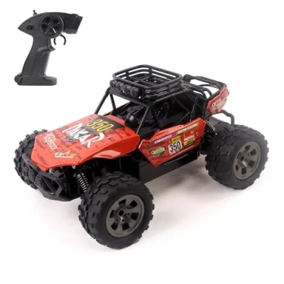 Abbildung von Turbo Challenge Dakar Lizenzauto Rallye 098413 Ferngesteuertes Auto Orange 1/18 Ready to Run Wiederaufladbarer Akku und Batterien inklusive Metall Ab 6 Jahren