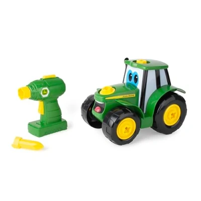 Abbildung von John Deere 46655 Bau Ihr Ihnen Johnny Traktor, Kinder Traktor zum Selbstbauen, Hochwertiger für ab 18 Monaten, Spielen und Sammeln, Spielzeugtraktor, Grüne