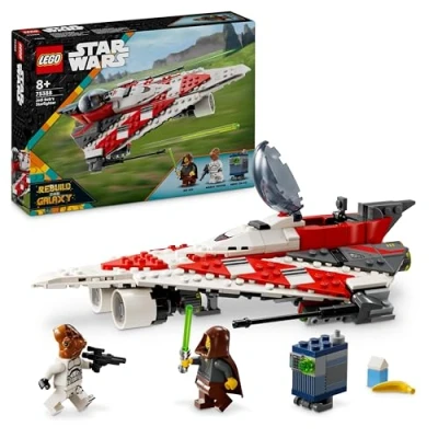 Abbildung von LEGO Star Wars Jedi Bobs Sternjäger, Bauspielzeug, Spielzeug Sternenschiff Steinen, beliebter Charakter, Geburtstagsgeschenk für Jungen, Mädchen und alle Fans ab 8 Jahren 75388