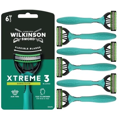 Abbildung von Wilkinson Sword Xtreme 3 Sensitive Einwegrasierer 6er Pack für Männer