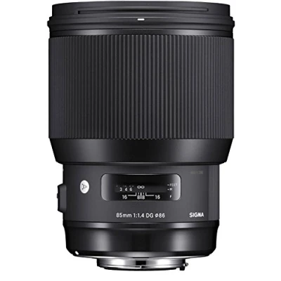Abbildung von Sigma 85mm f/1,4 DG HSM Art Festbrennweite Objektiv für Canon EF Spiegelreflexkamera Schwarz