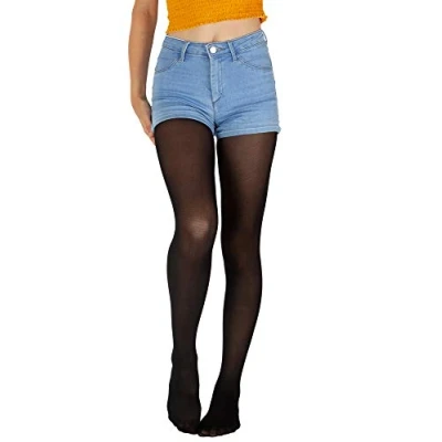 Abbildung von Giulia Schwarze Feinstrumpfhose Mädchen Kinder Microfaser Semitransparent Farbig Ketty 40 Den Nero 152 158