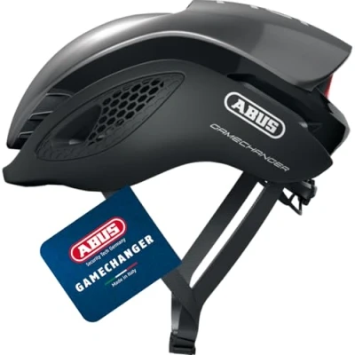 Abbildung von ABUS Rennradhelm GameChanger Aerodynamischer Fahrradhelm mit optimalen Ventilationseigenschaften für Damen und Herren Dunkelgrau, Größe M