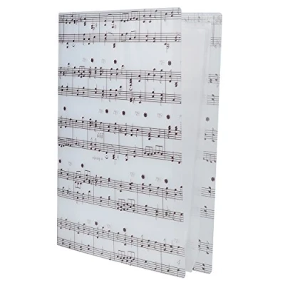 Abbildung von PUNK A4 Größe Musik Tabelle Datei Ordner Dokumente Halter Aufbewahrung 40 Taschen (Music Sheet White)