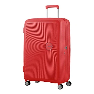Abbildung von American Tourister Soundbox Spinner L Erweiterbar Koffer, 77 cm, 110 L, Coral Red