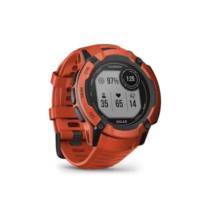 Abbildung von Garmin Instinct 2X Solar GPS Smartwatch mit unendlicher Akkulaufzeit im Modus, über 40 Sport Apps, Smart Notifications, Pay, Trainingszustand, Fitnessalter, Schlafanalyse uvm.