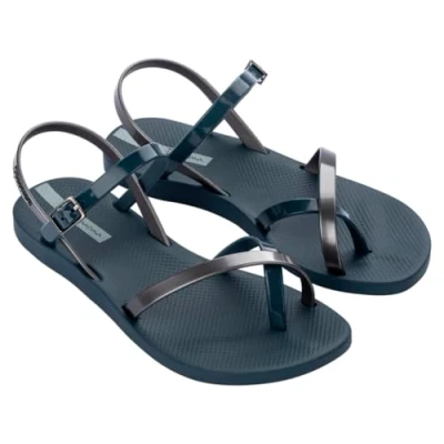 Abbildung von Ipanema Damen Fashion Sand VIII FEM Flache Sandale, Blue/Silver, 37 EU