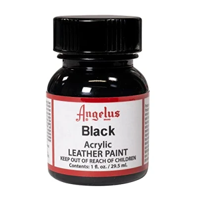 Abbildung von Angelus Acryl Lederfarbe, Unisex Erwachsene, 50 1948 A1, schwarz, 1 Oz Standard