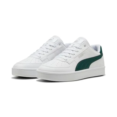 Abbildung von Puma Caven 2.0 Unisex Basketballschuh, Größe: 36, White/dark myrtle/silver Hochwertiges lederimitat