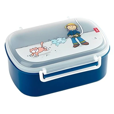 Abbildung von SIGIKID 25004 Brotzeitbox Sammy Samoa Lunchbox BPA frei Mädchen und Jungen empfohlen ab 2 Jahren blau, 17 x 11 7 cm