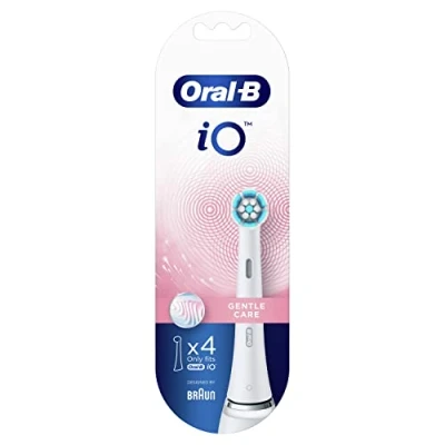 Abbildung von Oral B iO Gentle Care Zahnbürstenspitzen, Packung mit 4 Stück