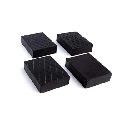 Abbildung von Kora Satz 4 Stück Gummiblöcke 120x80x40mm, schwarz