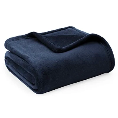 Abbildung von BEDSURE Kuscheldecke Flauschig Decke Fleecedecke Wohndecke Warm Winter Weich, Sofadecke Kleine, Couch Blanket, Kinder, Wohn &amp; Kuscheldecken 130x150cm, Sofa überwurfdecke Blau