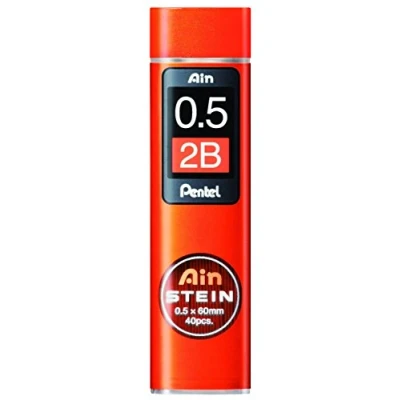 Abbildung von Pentel Ain STEIN C275 Feinmine, 40 Minen je Dose, 0.5 mm, Härtegrad 2B (1 Dose)