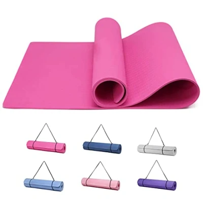 Abbildung von Good Nite Gymnastikmatte Yogamatte Fitnessmatte Rutschfest Trainingsmatte Sport Turn Matten Pilates Matte Bodenturnmatte Mit Tragegurt 183 x 61 0.6 cm (Pflaume)