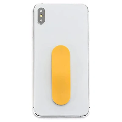 Abbildung von MOMOSTiCK Das Original! Smartphone Fingerhalter Handy Fingerhalterung Halter Ständer Griff Halterung Ring (Matt Serie Gelb)