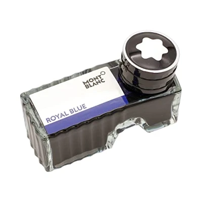 Abbildung von Montblanc Tintenfass Royal Blue 105192 Hochwertige Tinte in Königsblau im Tintenglas 60ml