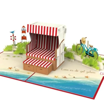 Abbildung von papercrush® Pop Up Karte Rente „Alles Gute zum Ruhestand“ Lustige 3D Abschiedskarte für Kollegen &amp; Kollegin Renteneintritt Ruhestand, Grußkarte zur Verabschiedung von Rentner in Pension