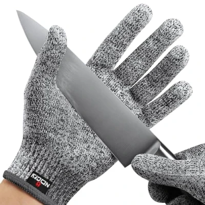 Abbildung von NoCry Schnittsichere Handschuhe Leistungsfähiger Level 5 Schutz, lebensmittelecht. Größe : L, 1 Paar