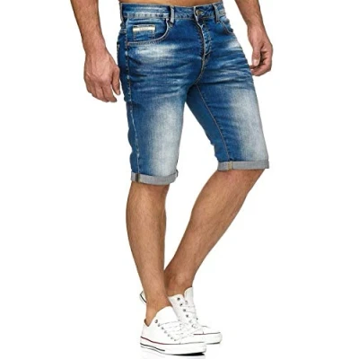Abbildung von Redbridge Hochwertige Jeans Shorts Kurze Hose Bermuda Stretch Blau W32