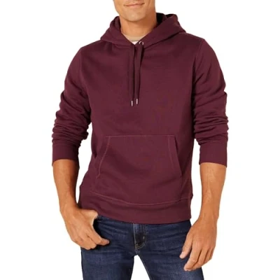 Abbildung von Amazon Essentials Herren Pullover Sweatshirt Mit Kapuze, In Groß Und Schwer Erhältlich, Burgunderrot, XXL