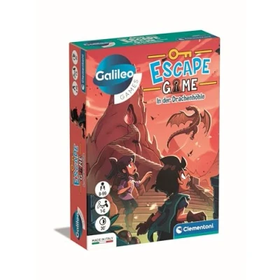 Abbildung von Clementoni Galileo Escape Game In der Drachenhöhle Spiel für Kinder ab 8 Jahren Gesellschaftsspiel &amp; Familienspiel 59368