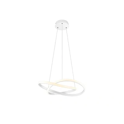 Abbildung von LED Hängelampe Course, weiß matt, 4.000 K, Ø 60 cm, Metall