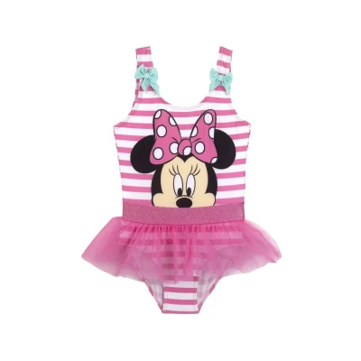 Abbildung von Disney Minnie Badeanzug für Kinder, Größe: 116, Pink