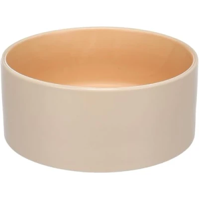 Abbildung von hundenapf Keramik groß 1,2l unterlage geeignet beige &amp; orange Flamingo Anca