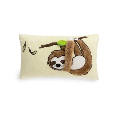 Abbildung von NICI Kinder Kissen Faultier Slobby 43x25cm braun Flauschiges Kuschelkissen für und Kuscheltierliebhaber: ideal Zuhause, Kindergarten oder unterwegs 61216