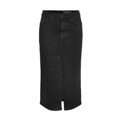 Abbildung von Noisy May ROCK MIDI Jeansrock, Damen, Größe: XL, Black denim