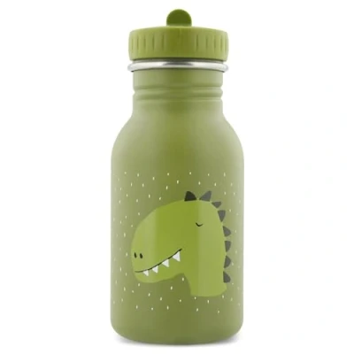 Abbildung von TRIXIE Trinkflasche für Kinder aus Edelstahl, 350 ml Mr. Dino (Dinosaurier), Grün