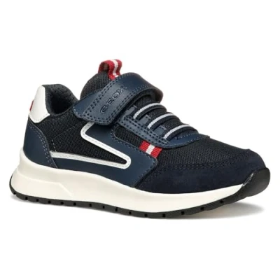 Abbildung von Geox Briezee BOY Sneaker low für Kinder, Größe: 35, Navy/dark red Schuhe