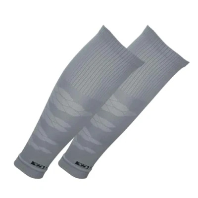 Abbildung von Tapedesign &quot;TUBES PRO 1 Paar Fußball Stutzen (ohne Socken) Grau für Damen, Herren &amp; Kinder Fussball Sleeves Schienbeinschoner Knie lang Strümpfe (One Size)