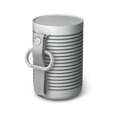 Abbildung von Bang &amp; Olufsen Beosound Explore Kabelloser tragbarer Bluetooth Outdoor , Heim und Reise, IP67 wasserdichter Premium 360 Grad Lautsprecher mit 27 Stunden Akkulaufzeit Grey Mist