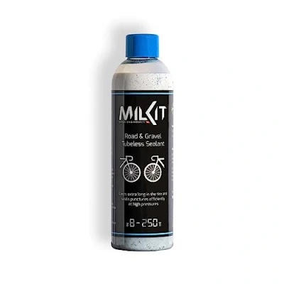 Abbildung von milKit Tubeless Dichtmilch für Rennrad &amp; Gravel, in 250 ml Flasche Fahrrad Reifendichtmittel Milch Fahrradreifen Dichtmittel