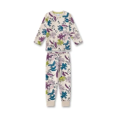Abbildung von Sanetta Mädchen Schlafanzug Beige Hochwertiger und bequemer aus Baumwolle für Mädchen. Pyjamaset 116