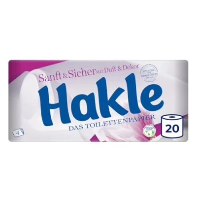 Abbildung von Hakle Toilettenpapier Sanft &amp; Sicher 20 Rollen