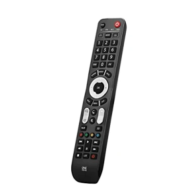 Abbildung von One For All Evolve 4 Universal Fernbedienung Steuerung von Endgeräten TV/Set Top Box/Blu ray/Audio Funktioniert garantiert mit allen Herstellermarken Optimiert für Smart TV URC7145