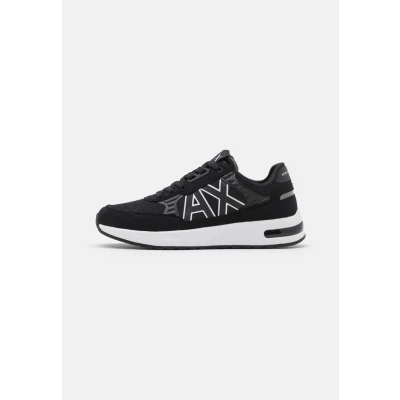 Abbildung von Armani Exchange Herren Dusseldorf Embossed Geometric Motifs Sneakers, Schwarz, 43.5 EU