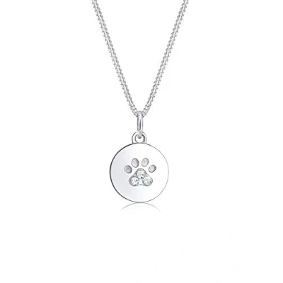 Abbildung von Elli PAW DOG CAT Halskette silvercoloured, Damen, Größe: 45, Silver coloured