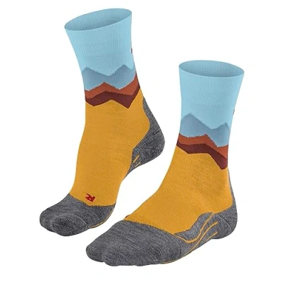 Abbildung von FALKE Damen Wandersocken TK2 Explore Crest W SO Wolle antiblasen dick 1 Paar, Gelb (Lemonade 1301), 41 42