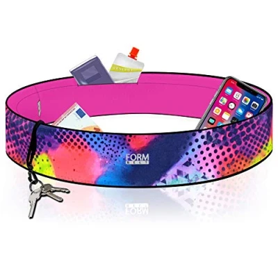 Abbildung von Formbelt® Laufgürtel für Handy Smartphone iPhone 12 X XS XR 11SE 2020 7+ Plus Samsung Galaxy A31 A21s S9 Hüfttasche Sport Fitness Bauchtasche zum Laufen (Brazil, L)