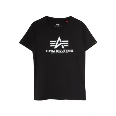 Abbildung von Alpha Industries Jungen Basic Für Kids Und Teens T Shirt, Schwarz, 158 164 EU