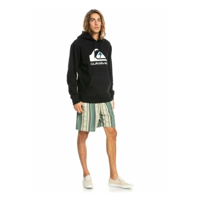 Abbildung von Quiksilver BIG LOGO Kapuzenpullover, Herren, Größe: Small, Black