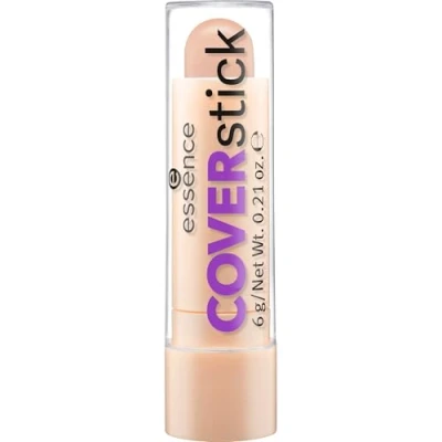 Abbildung von essence cosmetics COVERstick, Concealer, Abdeckstift, Nr. 20 Matt Sand, nude, für Mischhaut, unreine Haut, farbkorrigierend, mattierend, matt, vegan, ölfrei, ohne Parfüm (6g)