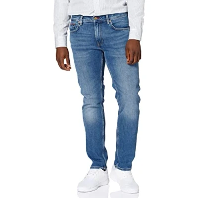 Abbildung von Tommy Hilfiger CORE Denton Straight Jeans Leg, Herren, Größe: 29x30, Boston indigo