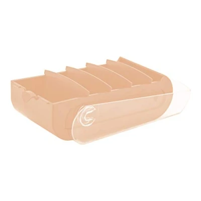 Abbildung von Exacompta 5336123D Lernkartei Bunnybox Koralle DIN A8 quer inklusive 100 Karteikarten. Originelle Karteikartenbox zum einfachen Vokabeln lernen dank 5 Fächer Lernsystem für 600 Karteikarten