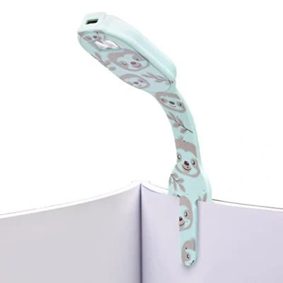 Abbildung von Flexilight wiederaufladbare Leselampe 2 in 1 Lesezeichen Buch Licht LED Clip On Kinder und Erwachsene Buchlampe Buchzubehör Geschenk für Leser, Buchliebhaber